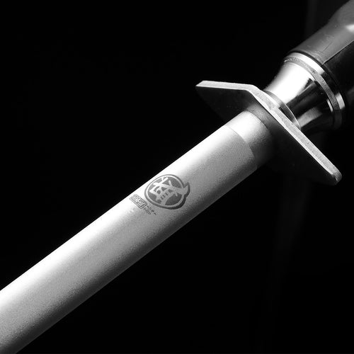 10"/12" Diamond Honing Steel – Round Sharpening Rod with Magnet