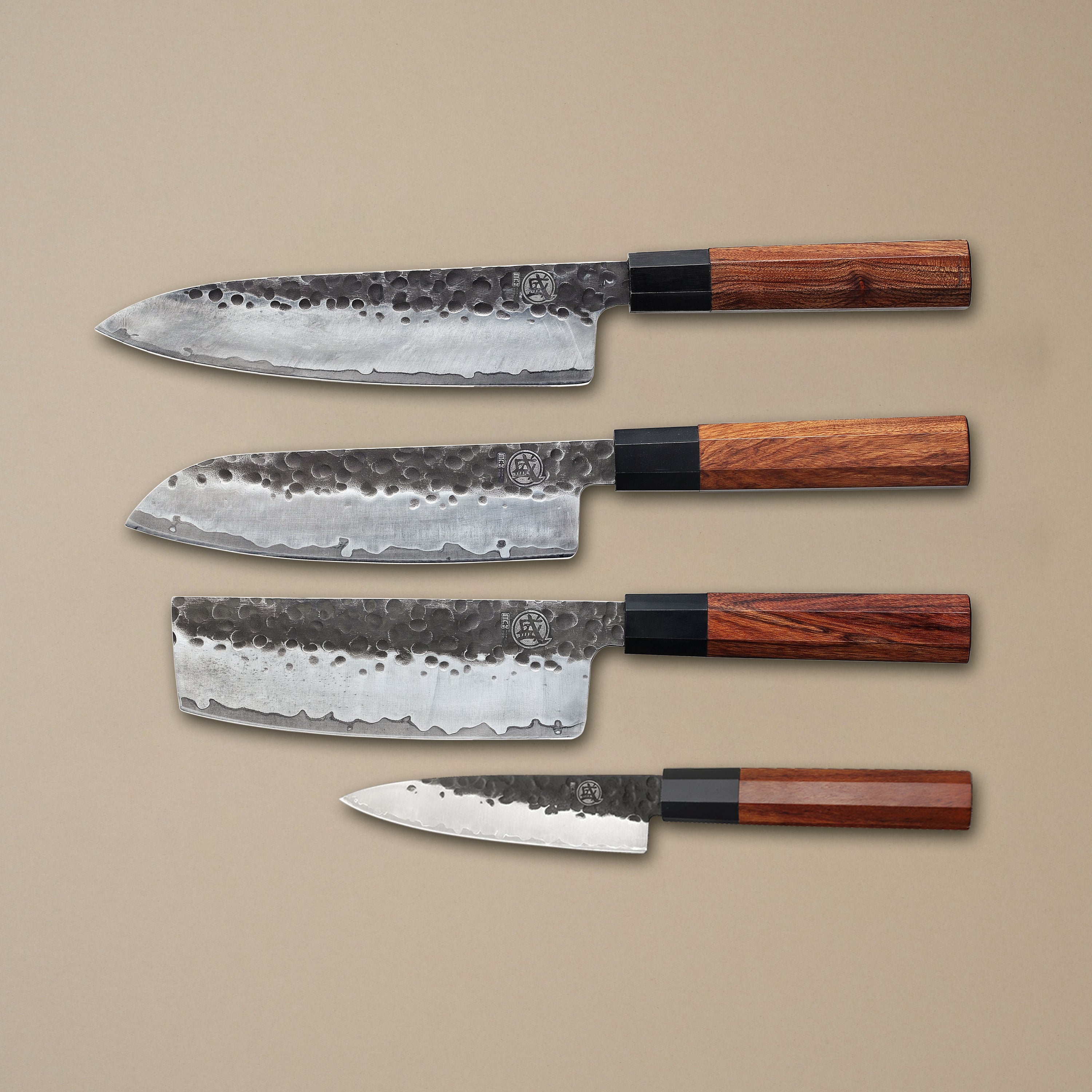Japanese Chef's Knife Set 4 Pcs – Professional Kitchen Knife Set