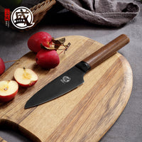 MITSUMOTO SAKARI | 4.5" Paring Knife – Black Titanium Coated Fruit Knife