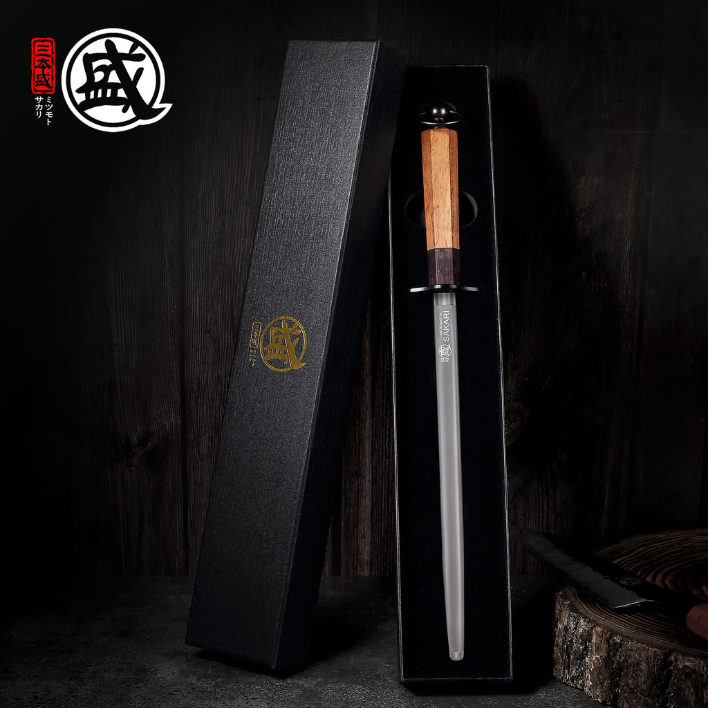 Round Black Diamond Sharpening Steel