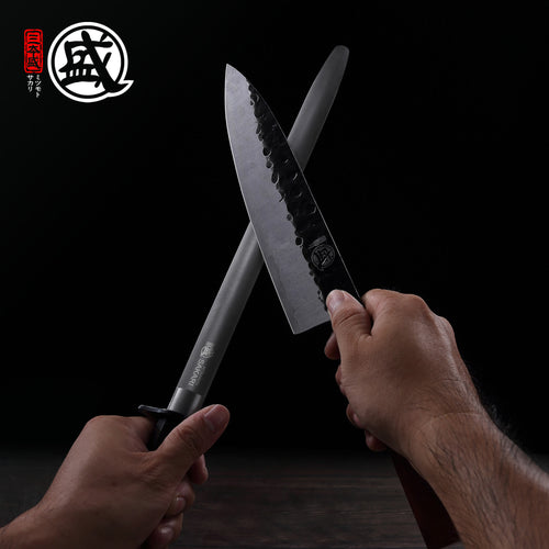 Flat Black Diamond Sharpening Steel