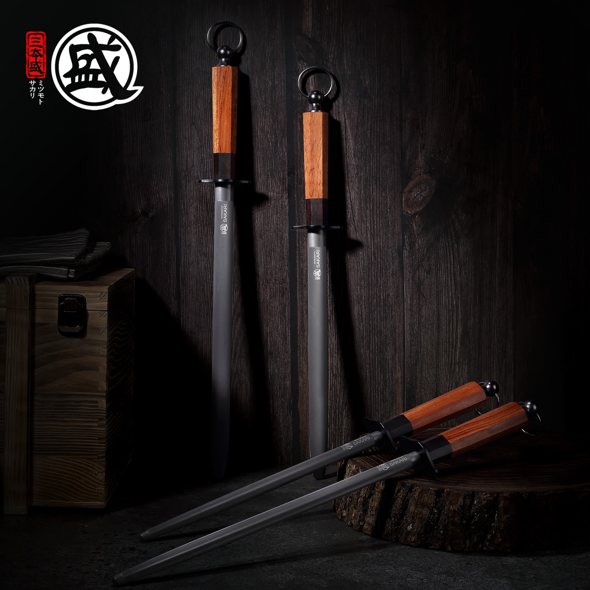 Round Black Diamond Sharpening Steel