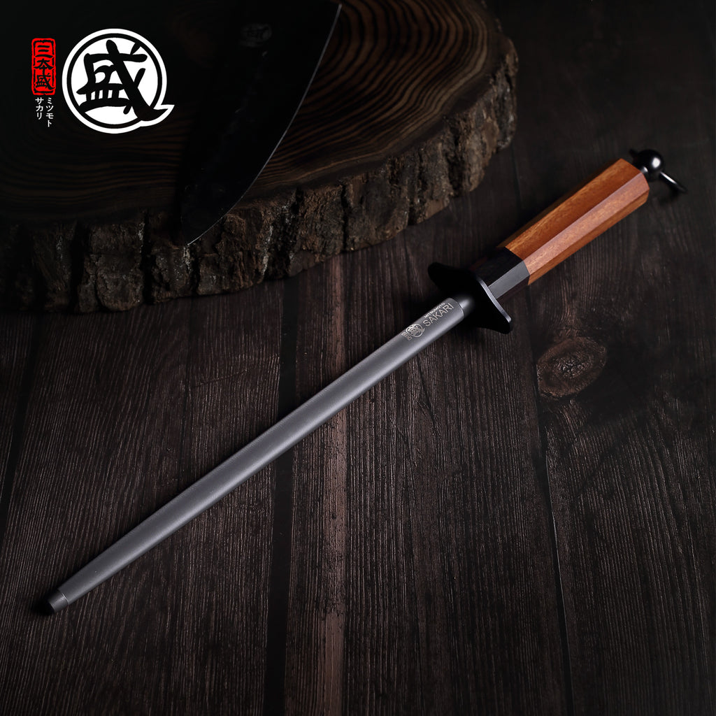 Round Black Diamond Sharpening Steel