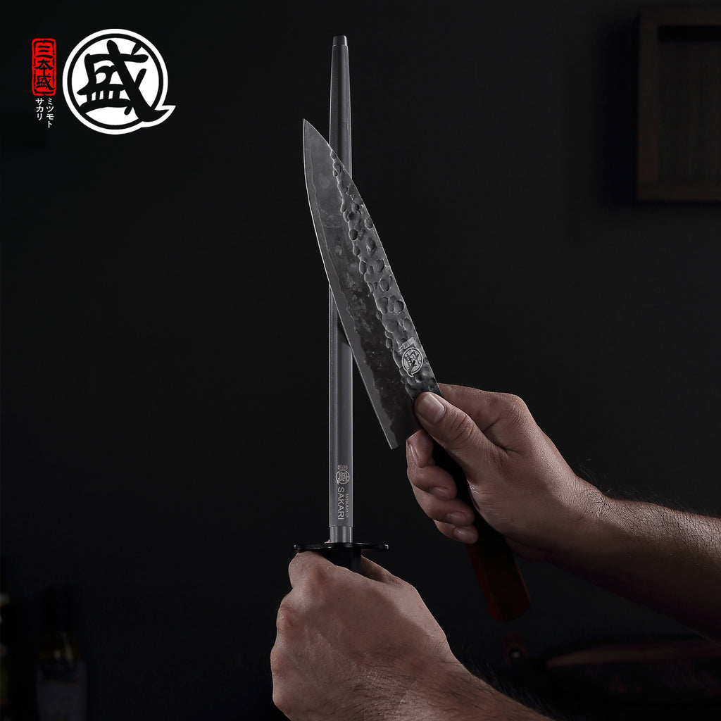 Round Black Diamond Sharpening Steel